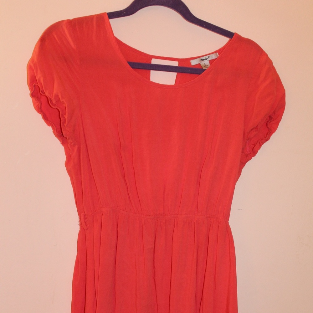 Casual Salmon Dress